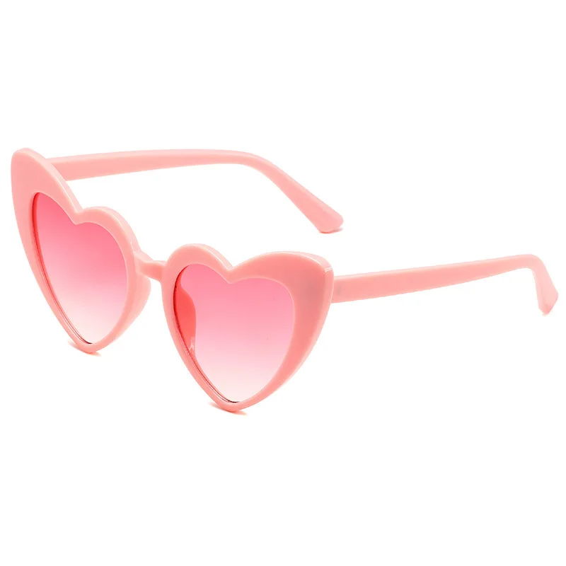 Gafas de sol de playa para mujer, lentes con forma de corazón a la moda, regalo de noche para niña, novia, 2024