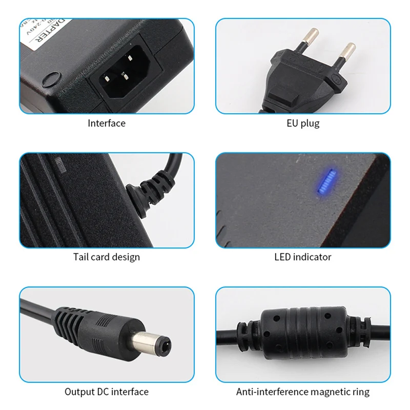 Switching Power Supply 12V 5V 6V 8V 9V 10V 13V 15V 24V 1A 2A 3A 5A 6A 8A 10A Transformers AC 220V TO 12V Power Adapter Supply