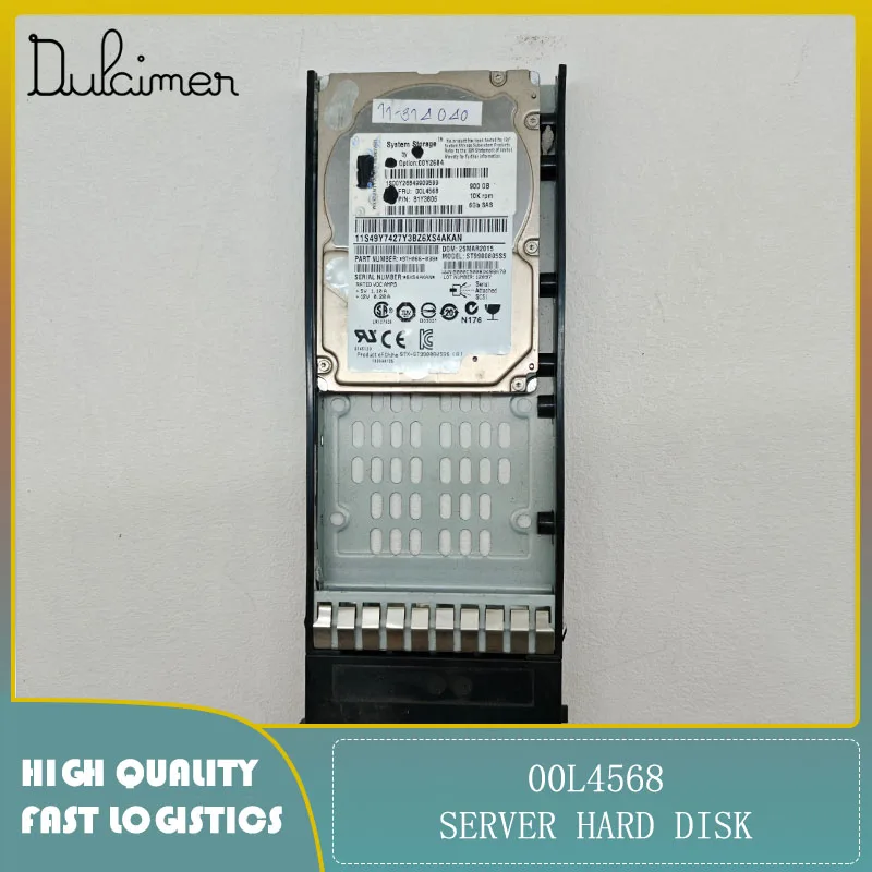 

Server hard drive 00L4568 ST9900805SS, 900GB, 10K SAS, original and second-hand version