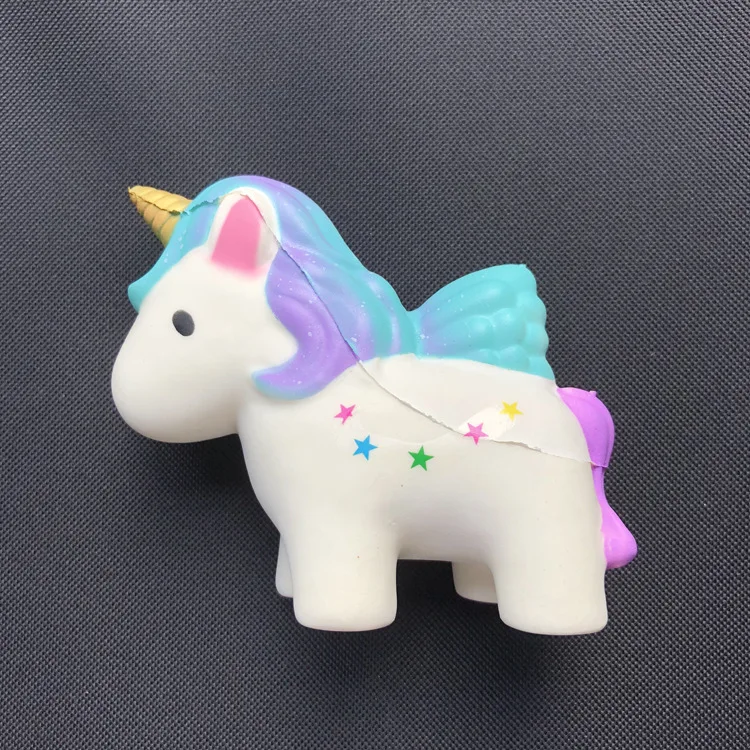 

Cute Simulation Unicorn PU Slow Rebound Toys Desktop Decoration Small Ornaments Cartoon Star Unicorns Pinch Music Fidget Toys