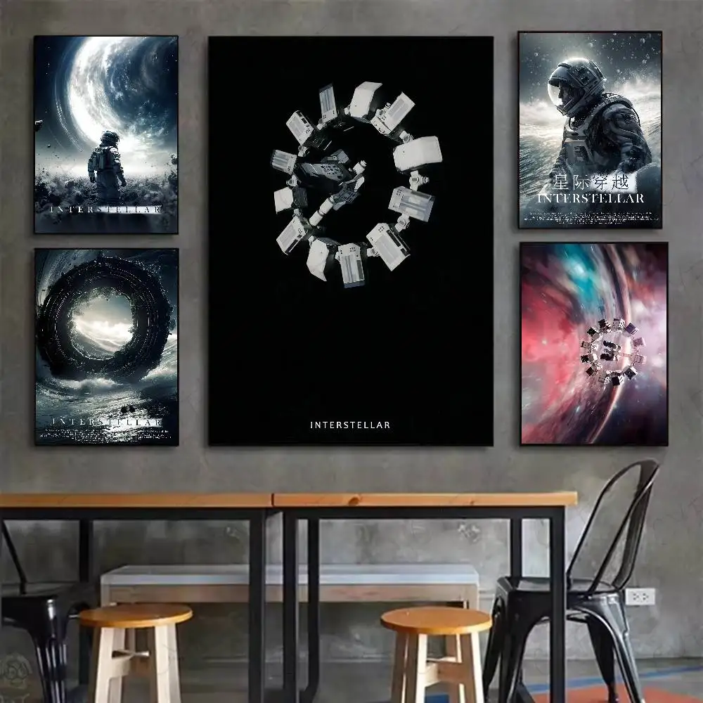 ملصق أفلام كلاسيكية I-Interstellar عالي الدقة جدار لاصق مقاوم للماء لغرفة المعيشة المنزلية وغرفة النوم والديكور الجمالي #2