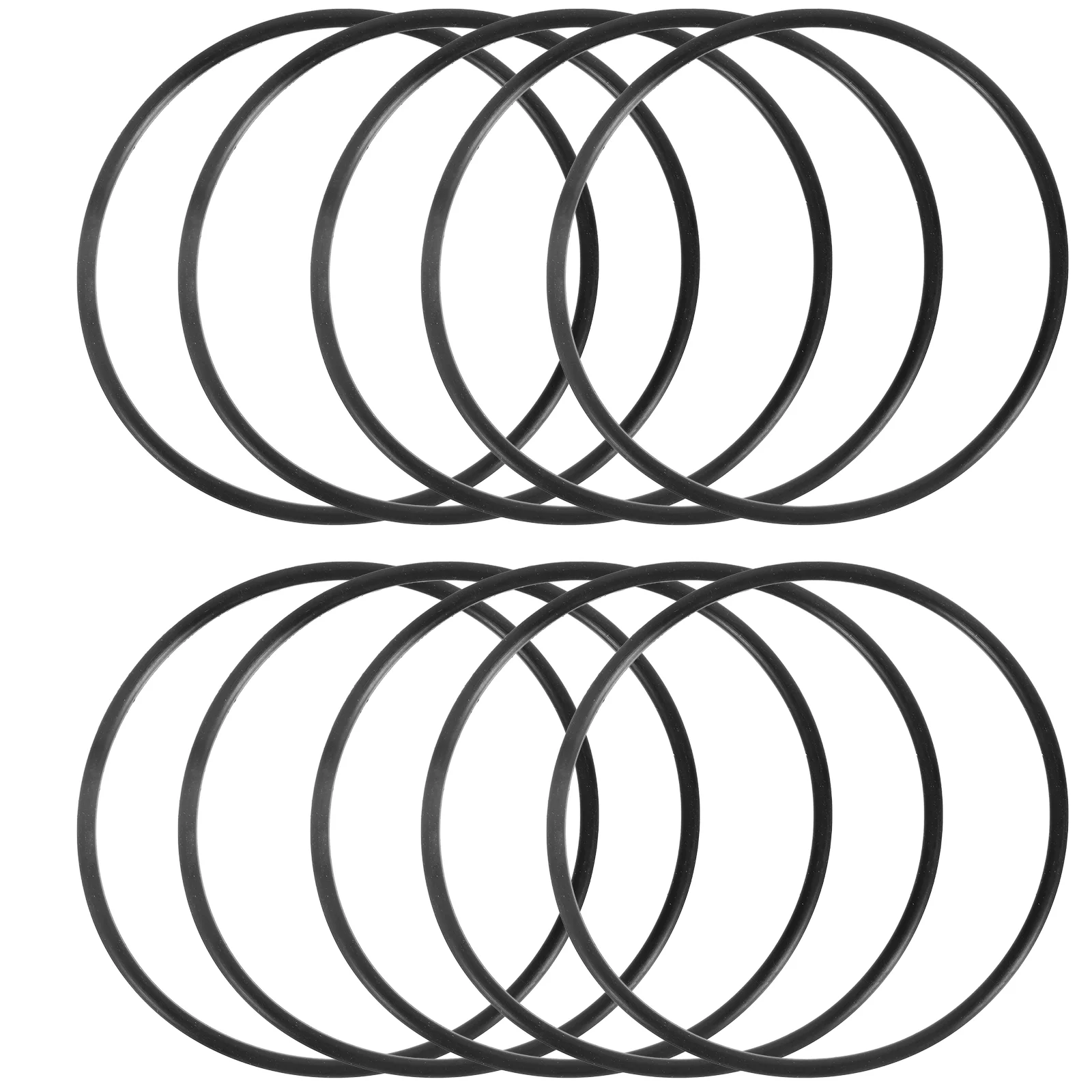 10 Pcs Household Water Purifier Filter Element 20 Inch Silicone Sealing Ring Rings Pure Machine Black