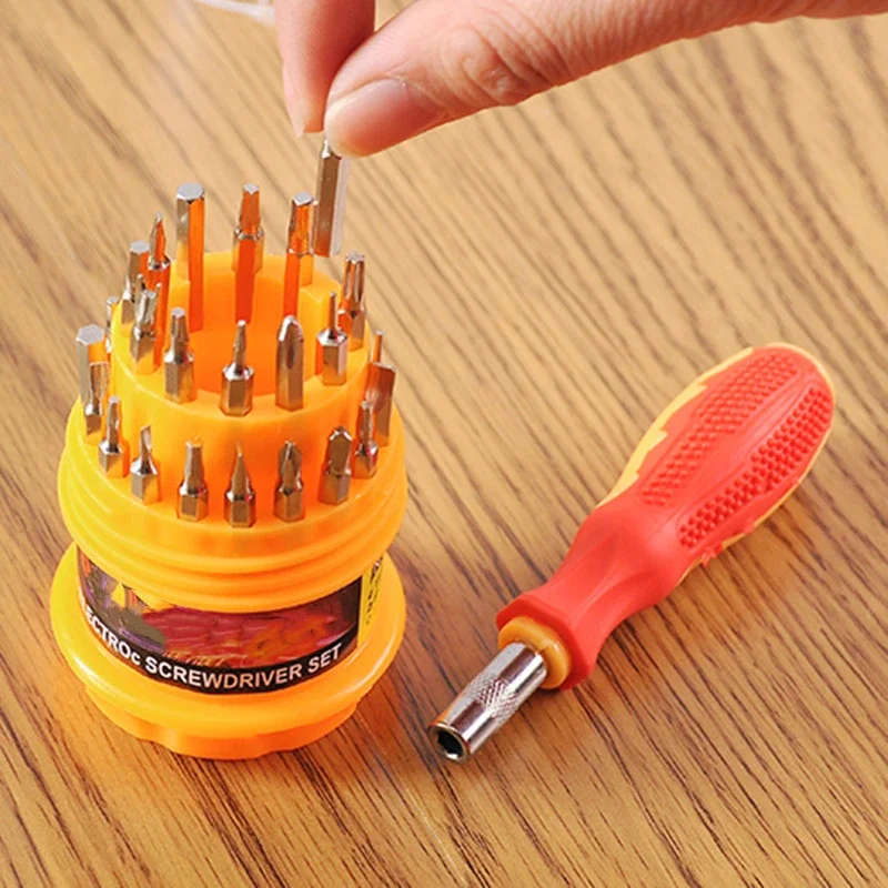 31-in-1 Multifunctional Screwdriver Set Portable Manual Repair Tool Kit Phone iPad Camera Watch Household Combination Tool Set