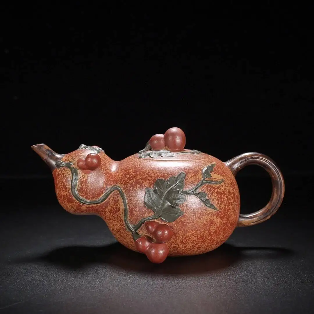 

Chinese Yixing Zisha Clay Handmade Exquisite Teapot 400CC