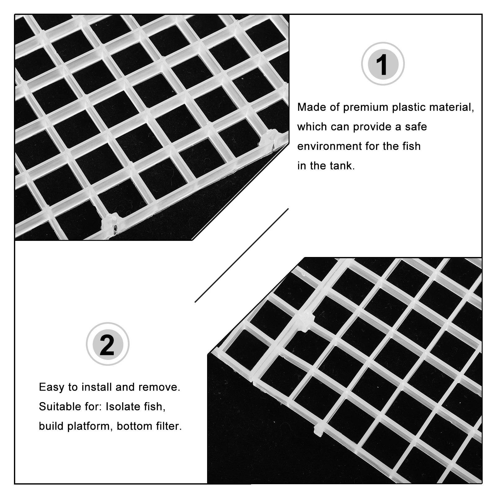 

10Pcs Divider Tray for Fish Tanks with Premium Plastic for Safe Isolation and Supplies