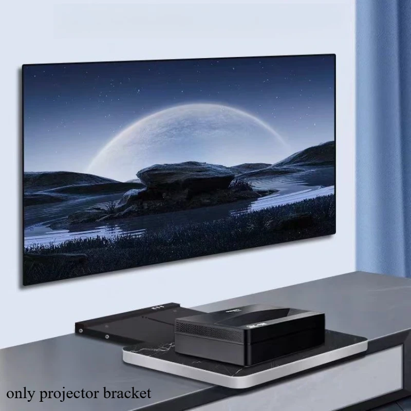 2025 nova bandeja deslizante motorizada do projetor ust, design telescópico da bandeja retrátil automaticamente de 200 polegadas, sincronizações inteligentes com projetor