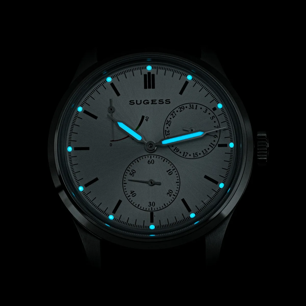 Sugess ساعة رجالية أوتوماتيكية ساعات المعصم للأعمال ST1787 جنيف المشارب حركة رقيقة جدا ساعة العلامة التجارية الأعلى موضة عادية S458