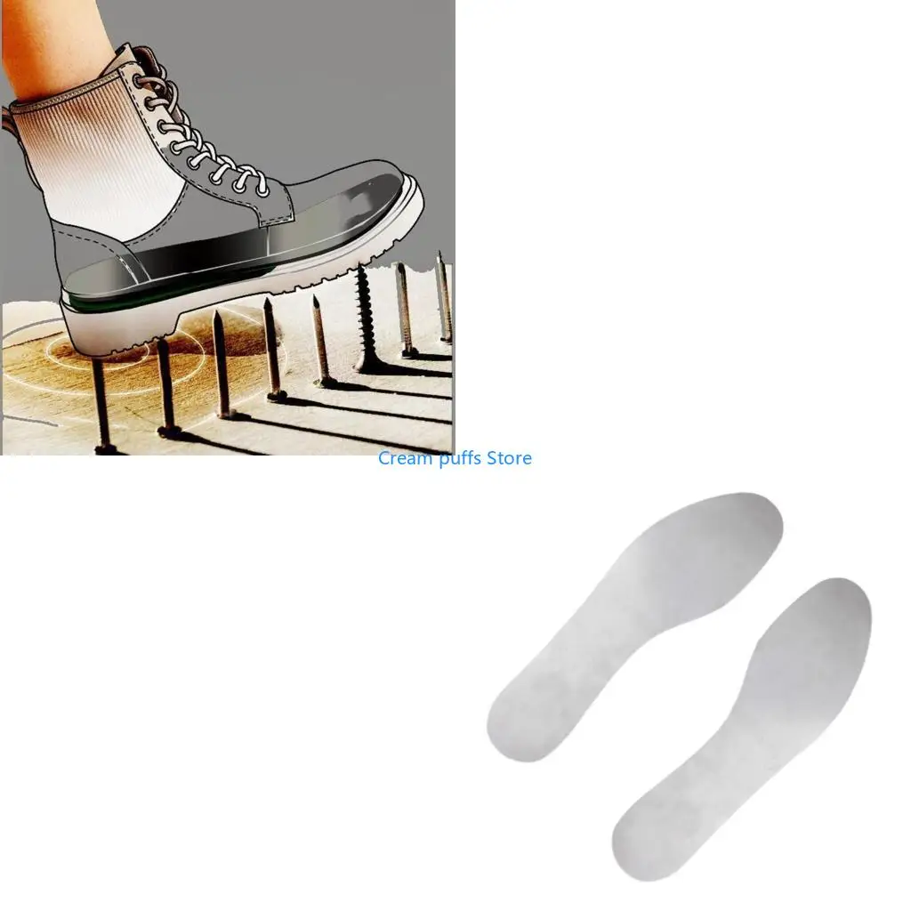 50LE Stainless Steel Safety Shoe Inserts Puncture Resistant Work Boot Insoles