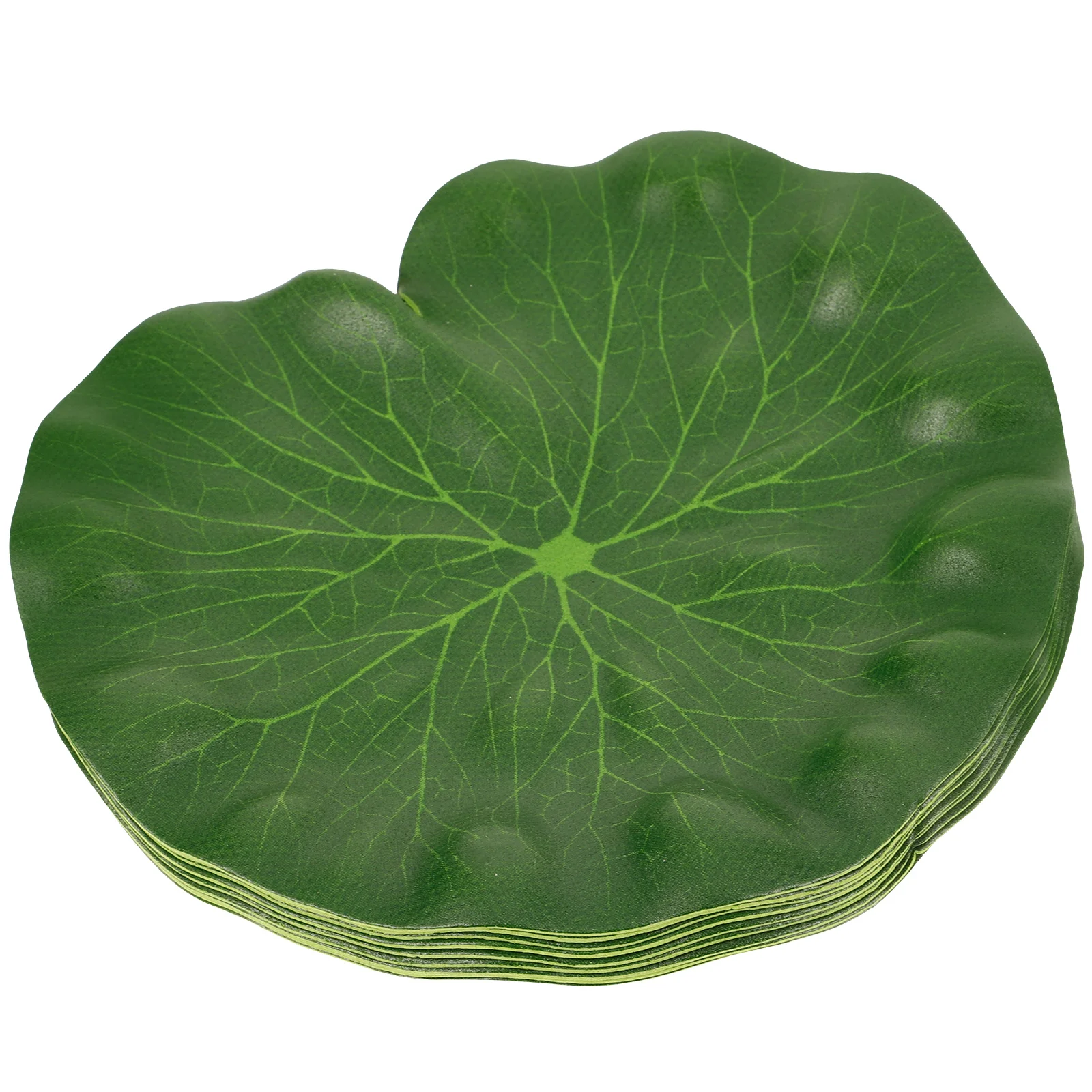 10 Pcs Fish Tank Floating Lotus Leaf Leaves Pond Scenery Water Decorative Aquarium