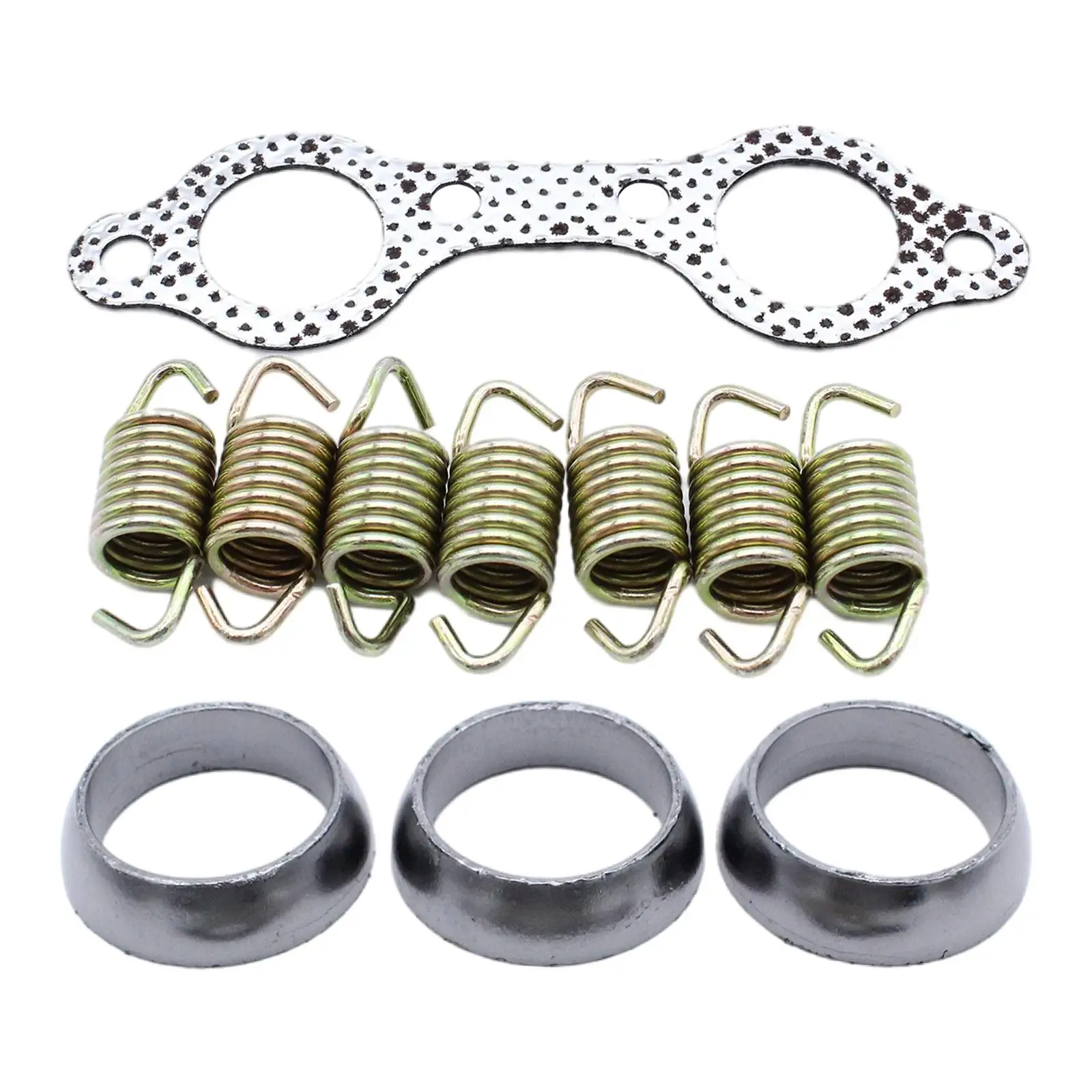 Exhaust Pipe Manifold Gasket Spring Rebuild Kit for Polaris Ranger 700 800 2010-12 7041804 UTV Parts Accessories 11 Pieces