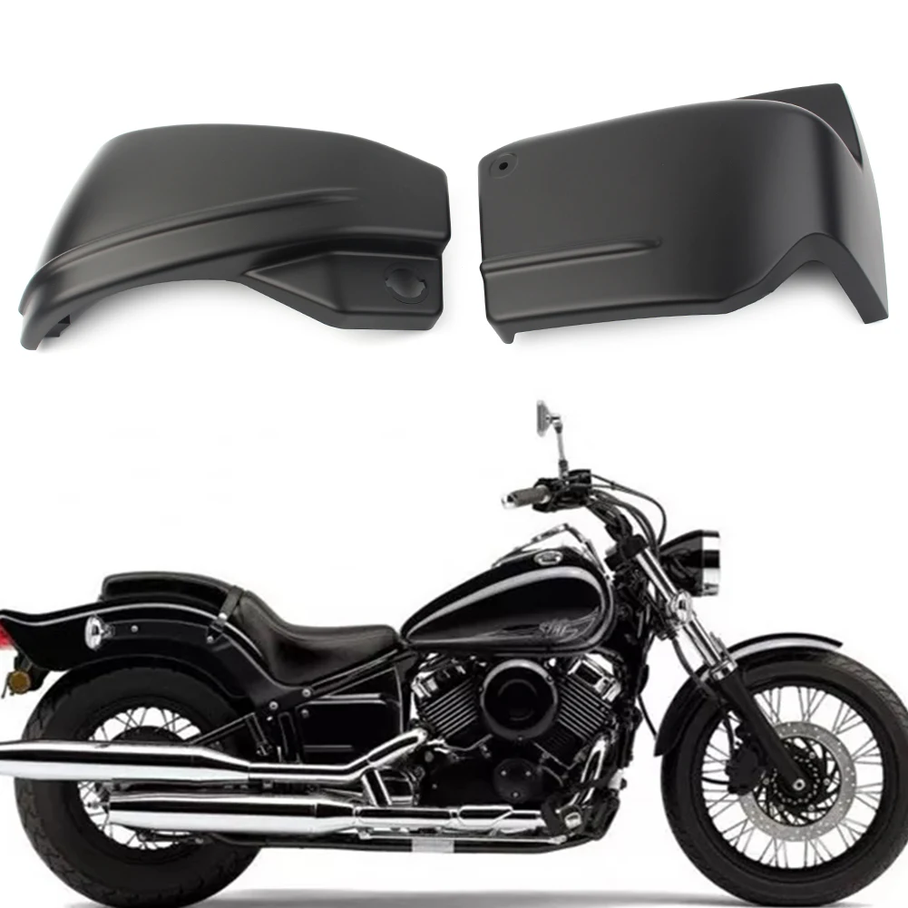 2Pcs Motorcycle Battery Side Fairing Cover Guard Protector For Yamaha V-Star DragStar 650 XVS650 XVS650A Custom Classic