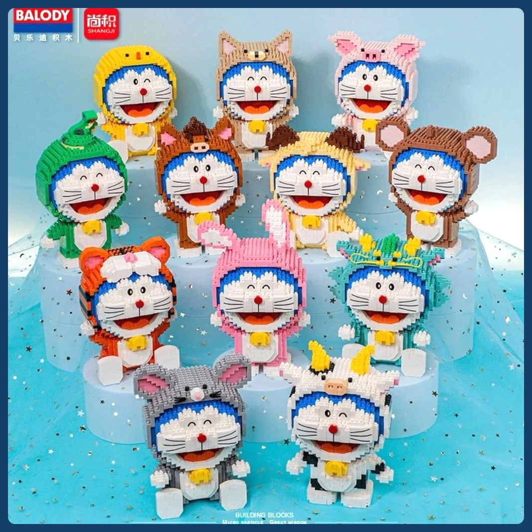 

Дораэмон медведь большой робот кошка животное набор строительный блок игрушка игрушка дисплей орнамент модель здания мальчик девочка Рождественский подарок