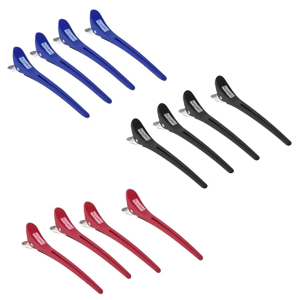 Hair Styling Clips Colorful Sectioning Clamps Strong Grip Accessories for Hair Salon and Home Use