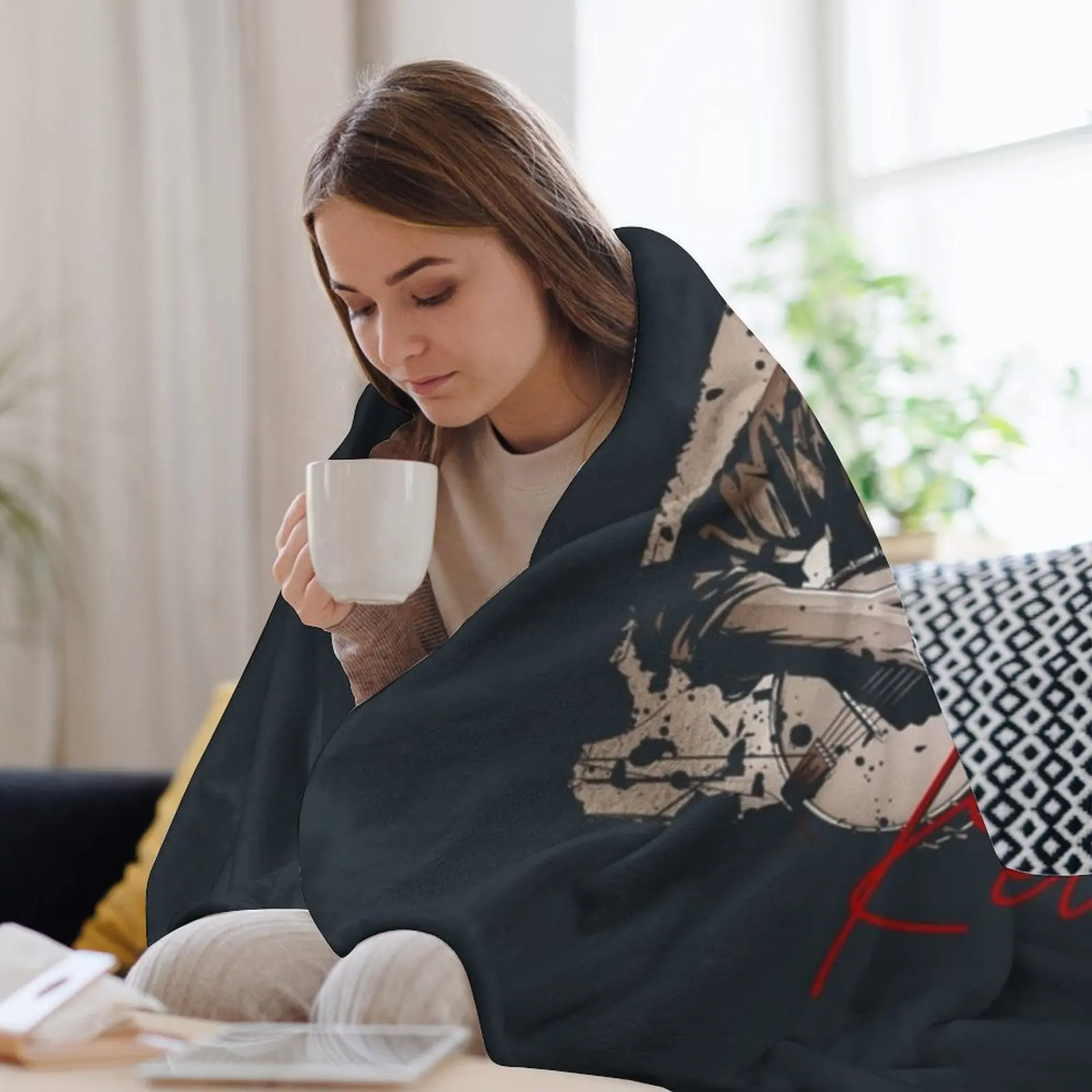 LUKE KELLY Throw Blanket Hairy Quilt Luxury Brand Bed Blankets