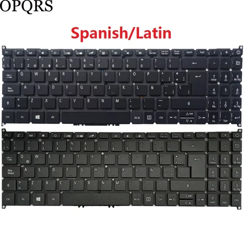 Imagen 1 del producto Teclado ruso/estadounidense/español/latino para ordenador portátil Acer Aspire 5 A515-54 A515-54G A515-56 A515-56G A515-52 A515-52G A515-53 A515-55