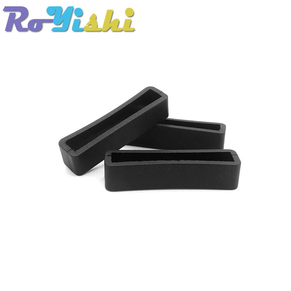 100 Pcs/Pack Plastic Belt Loop Keeper Square Loop Buckles Belt Harness Backpack Straps