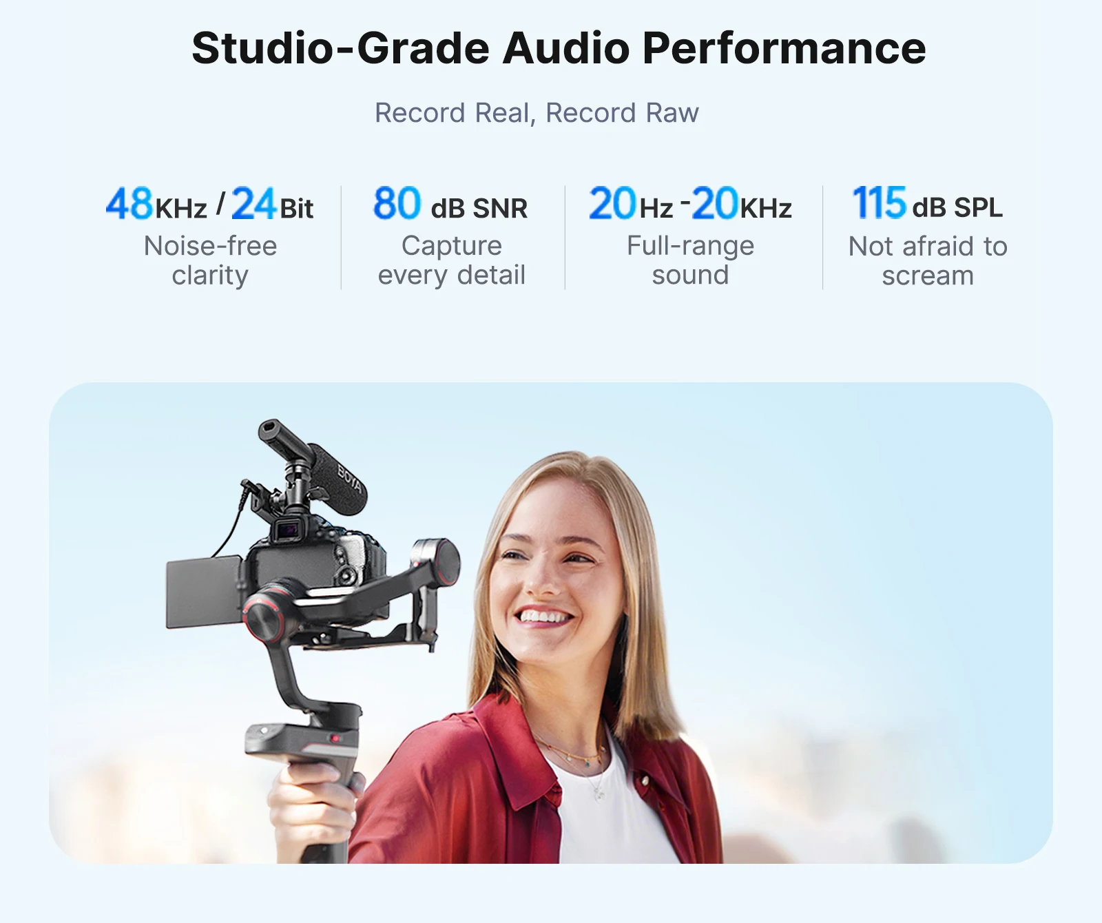 BOYA Magic Kabelloses Lavaliermikrofon 4-in-1-Mikrofon für iPhone, Android, USB-C-Telefon, Kamera für Interviews und Live-Streaming – Detail 8
