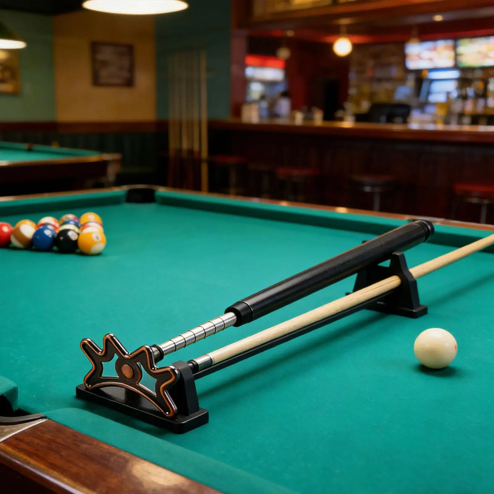 

Pool Cue Bridge Stick Set Supplies Comfortable Gripping Pool Cue Support Rack Billiards Cue Stick Bridge for Club Home Beginner