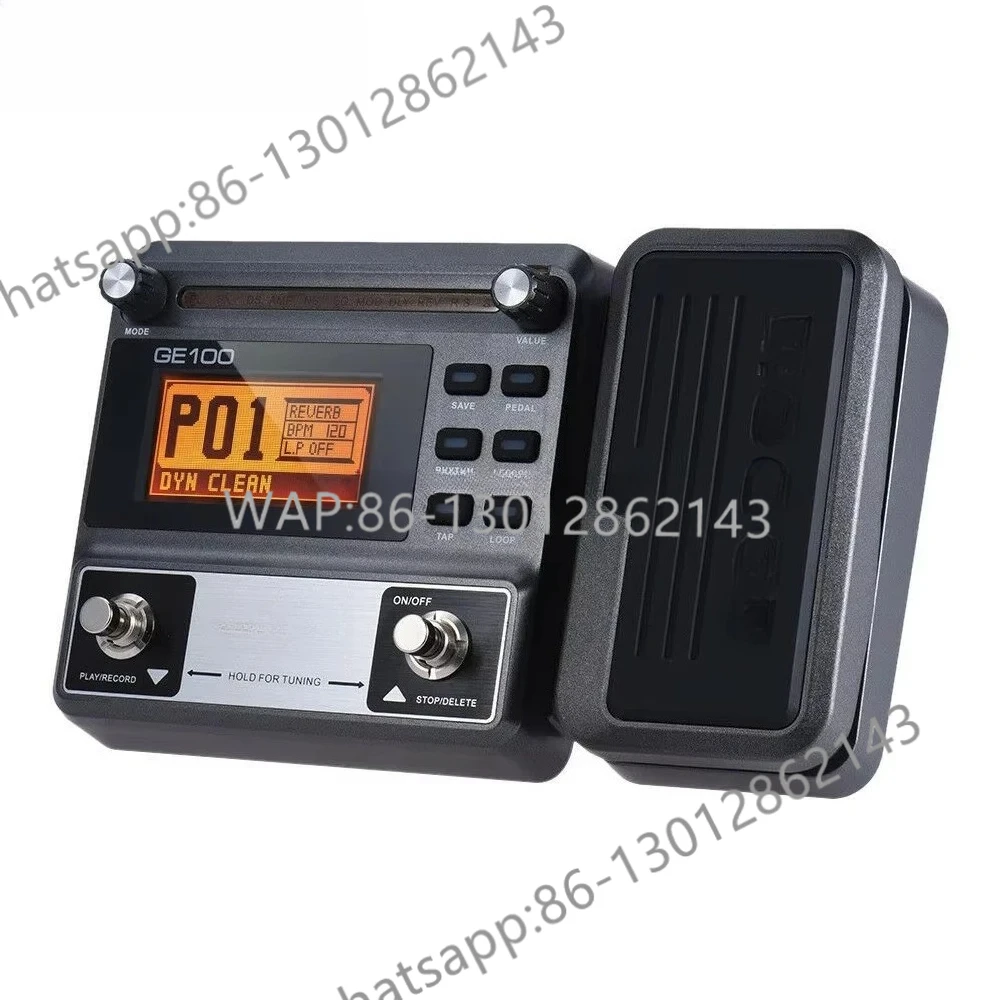 

Used for 100 Effects Guitar Pedal with 80 Presets and 66 Multi-Effects Loops for Percussion Rhythms and Headphones for String