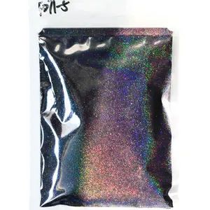 10G Holographischer Laserzuckerpulver 0,2 mm schwarz weißes Pigment Schwingen Schneeflocken Winterflack 8 Hauptverkäufe t -Shirt leuchten im Dunkeln - №8