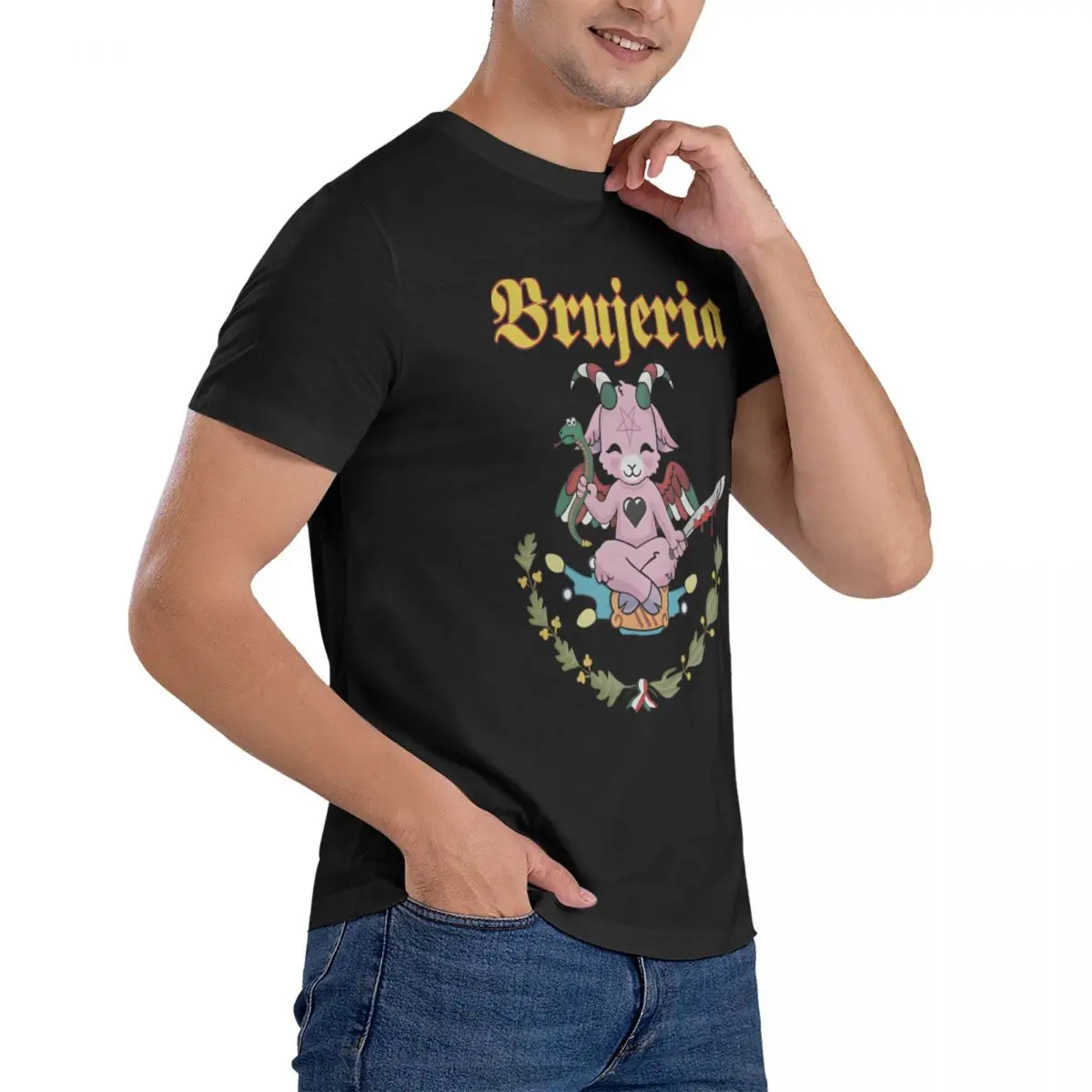 Brujeria Metal Band t-shirt uomo Streetwear t-shirt in cotone Beach O Neck Leisure Tees stampa abbigliamento oversize