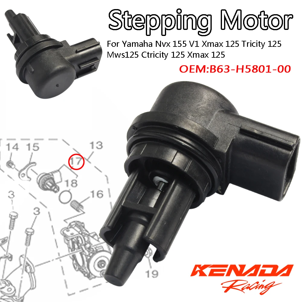 

Stepping Motor For Yamaha Nvx 155 V1 Xmax /Tricity /Mws/ Ctricity /Xmax /Yp 125 Aerox Lexi 155