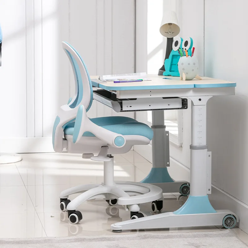 كرسي بلاستيكي مريح شبكي واحد حديث لطلاب المدارس الثانوية عبر الحدود كرسي تعلم الأطفال لغرفة المعيشة #4