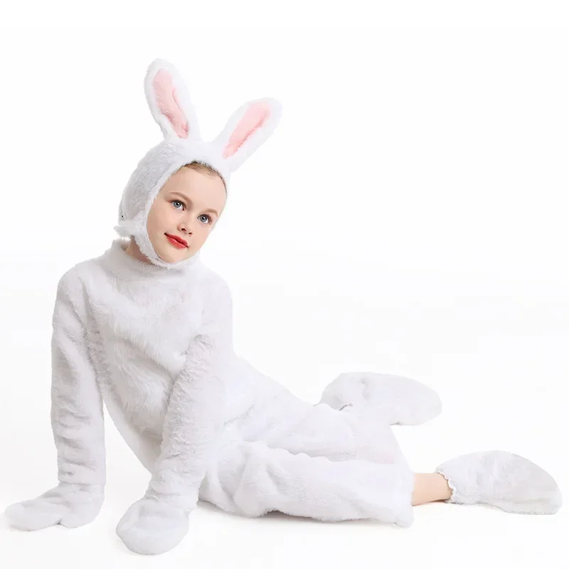 

2025 Halloween Cute Rabbit Cosplay Costume Sets Kids Girls Animal Pajamas Costumes Christmas Purim Role Play Show Party Dress