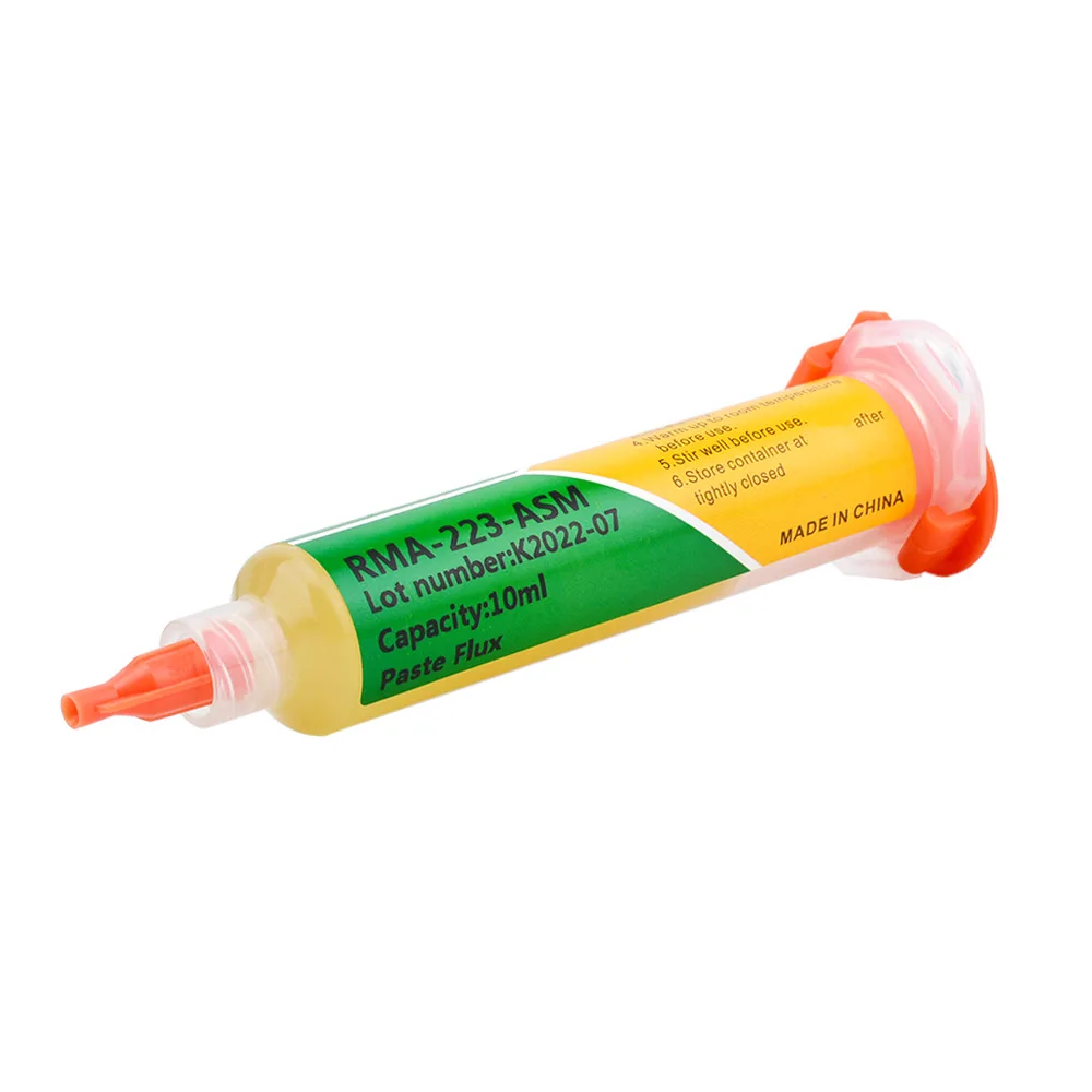 10CC Solder Paste RMA-223-ASM BGA Needle and Tube Solder Flux Solda em pasta solder paste