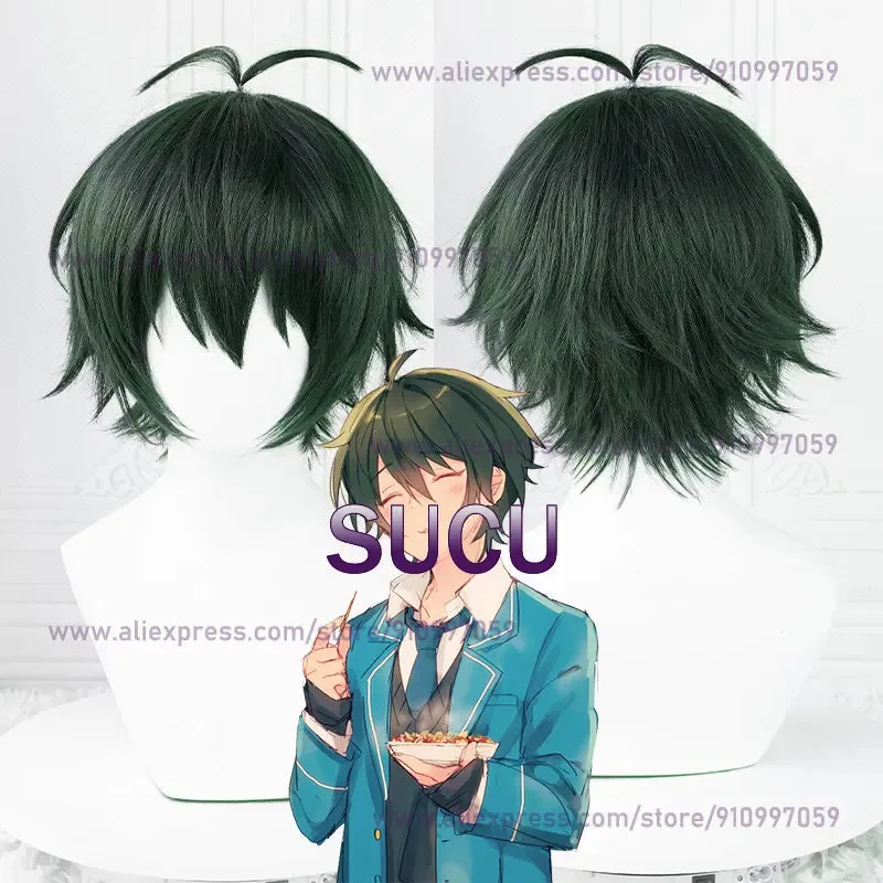 

Didi 2025 2025 hhhGame ES Kagehira Mika Косплей Парик Аниме 30 см Короткие парики для Хэллоуина Термостойкие синтетические волосы