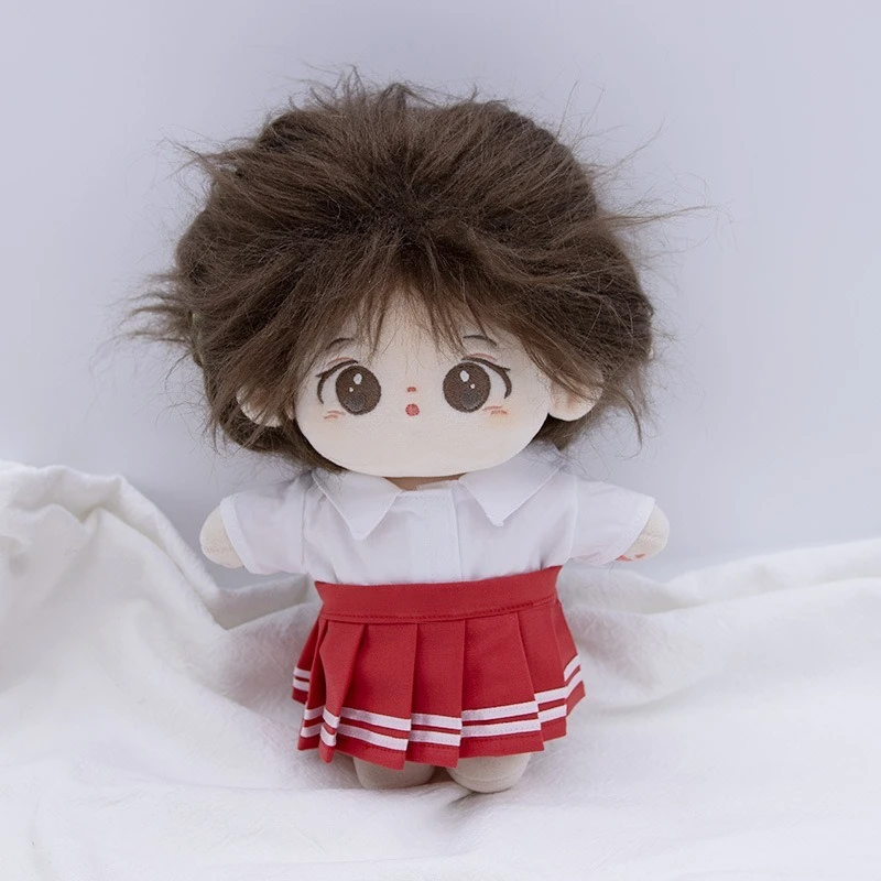 작은 선물 귀여운 주름치마 20cm 면 인형 패셔너블하고 아름다운 Kpop 플러시 인형 의류 고품질 인형 액세서리
