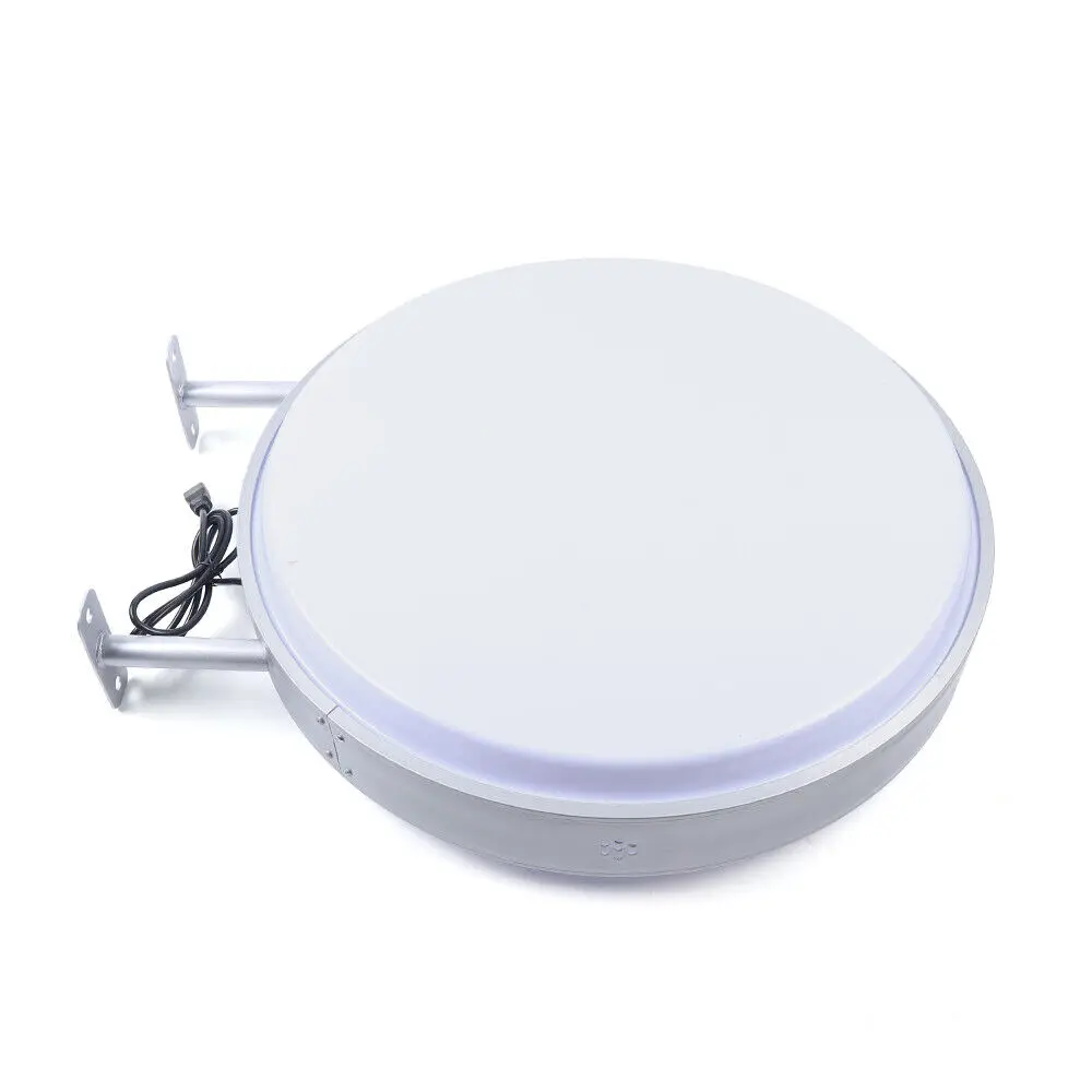 LED-Lichtbox, doppelseitig, rund, 60 cm, wasserdicht, beleuchtet, Schild, Lichtwerbung, für Restaurants, Snackbars, Geschäfte