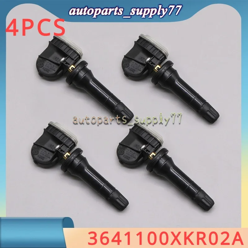 4Pcs 3641100XKR02A Tire Pressure Sensor TPMS For 2017-2019 GREAT WALL WEY VV5 VV6 VV7 P8 Haval H7L H2s H4 H6 F5 F7X F7 433MHz