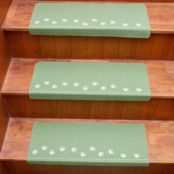 Luminous Soft Stair Step Mat With Various Patterns Self-Adhesive Non-Slip Water-Absorbing Stair Carpet Mat To Protect The Carpet