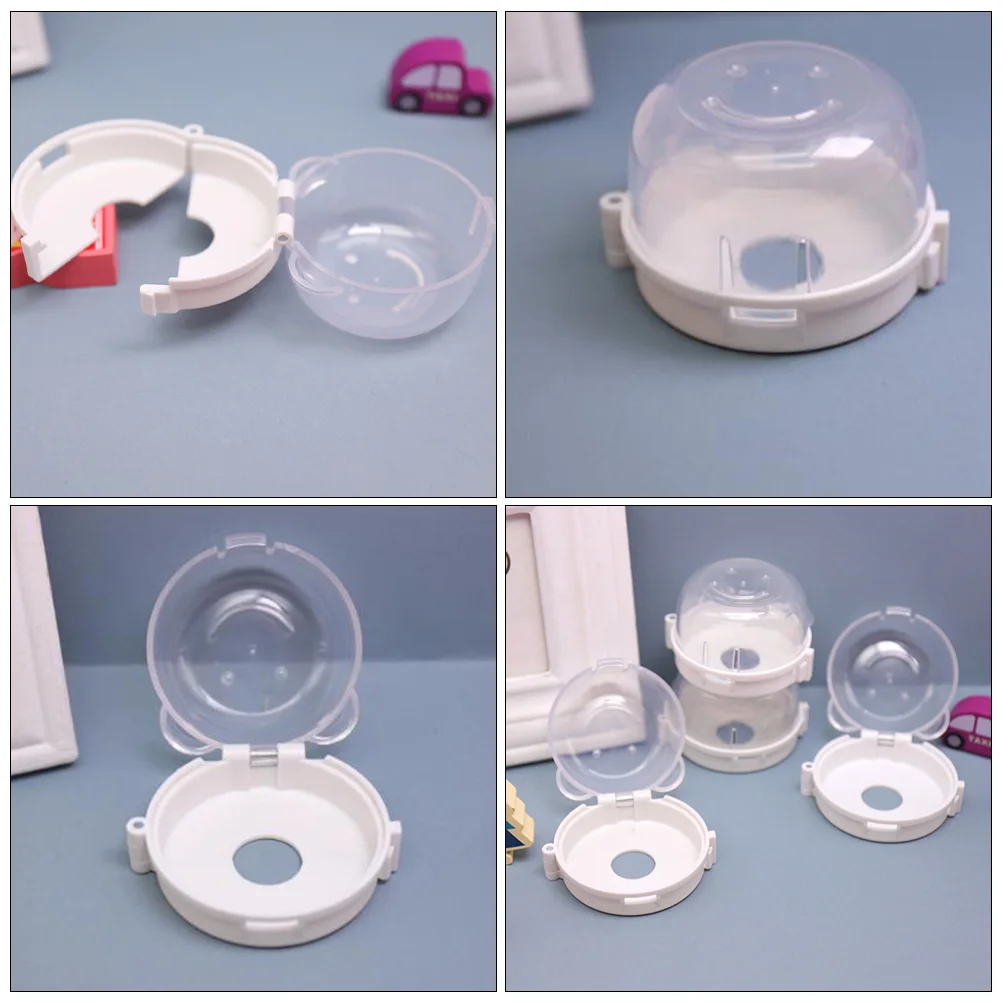 

2Pcs High Transparency Gas Stove Knob Covers Baby Safety Lock Clear Switch Protector