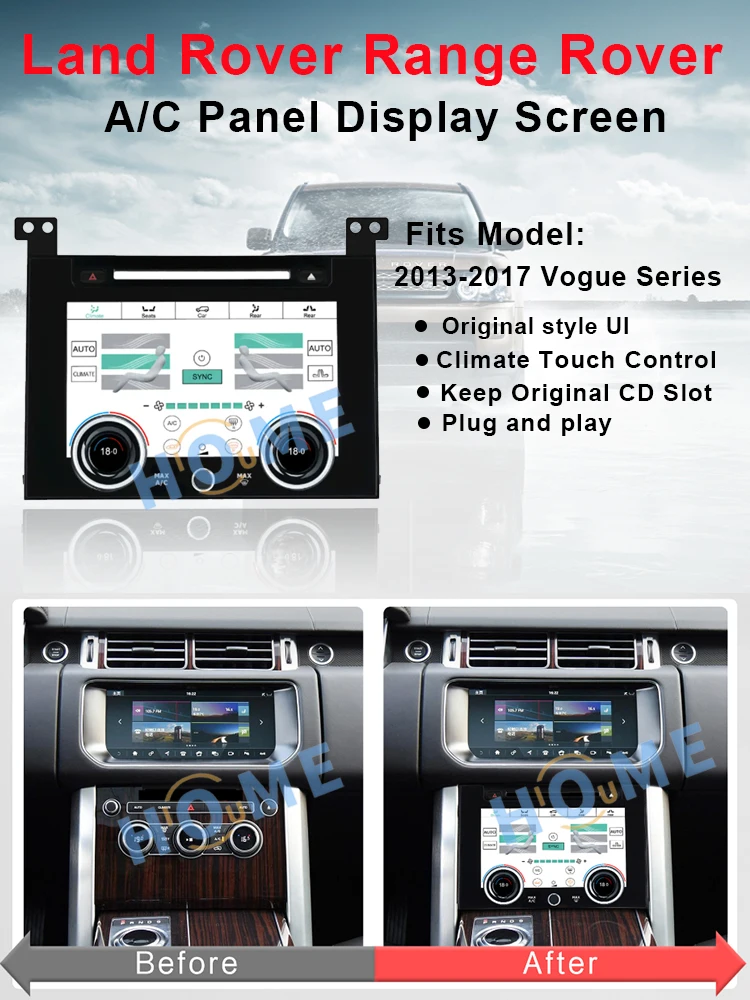 Air Conditioning Control LCD Digital For Land Rover Rover Vogue L405 2013 -2017 Car Switch Touch Climate DisPlay AC Panel Screen