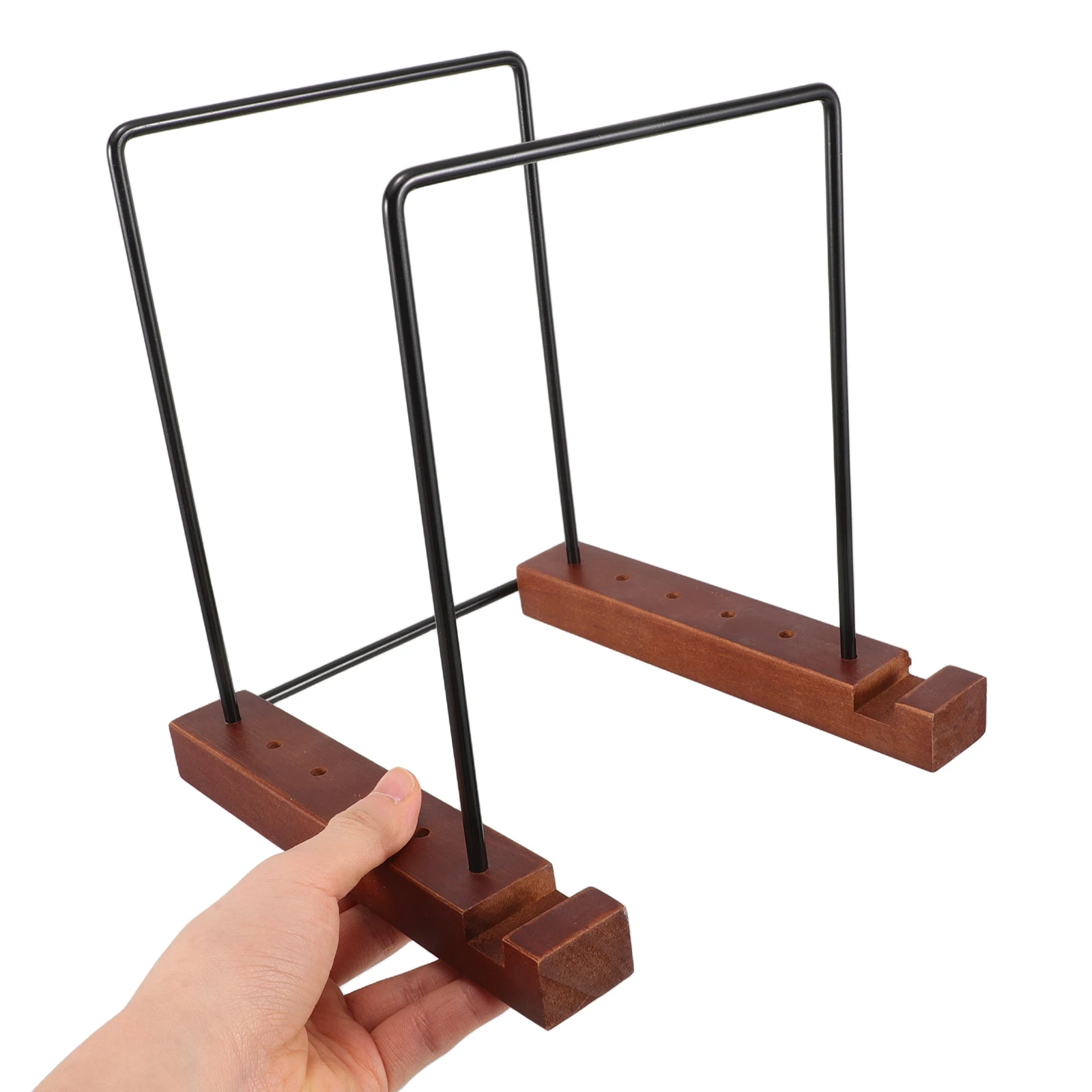 

Durable Minimalist Design Vinyl Record Holder Wooden Stand For Cds And Vinyl Records Space Saving Desktop Organizer