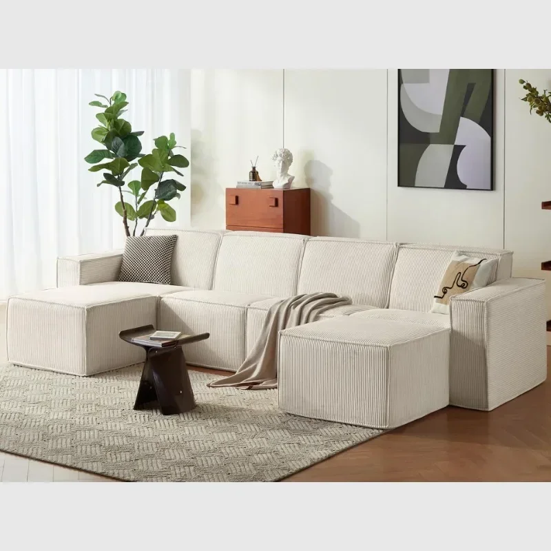 Compression module cloud sofa is easy and free to install, modern home living room fabric sofa