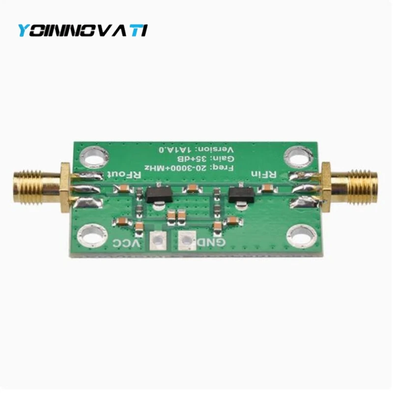 Gain RF Broadband Amplifier Module for FM HF VHF/UHF 50Ω ubs High Frequency Amplifier Board Gain Module 20-3000MHz 35dB