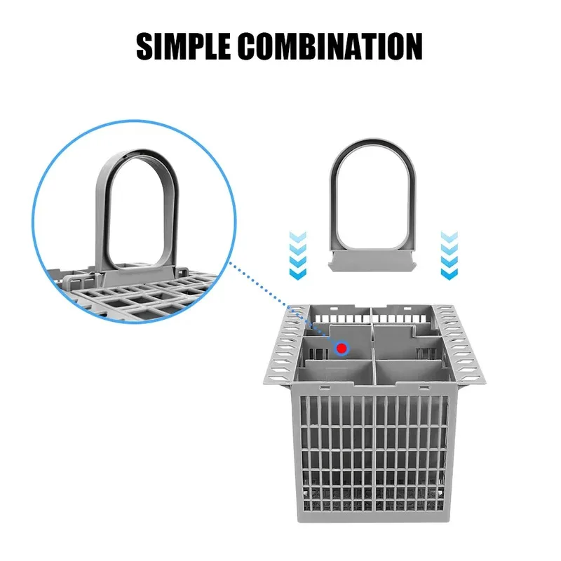 Multifunctional Dishwasher Basket Accessory Adaptor Hotpoint Dishwasher Basket C00257140 Knife and Fork Storage Basket