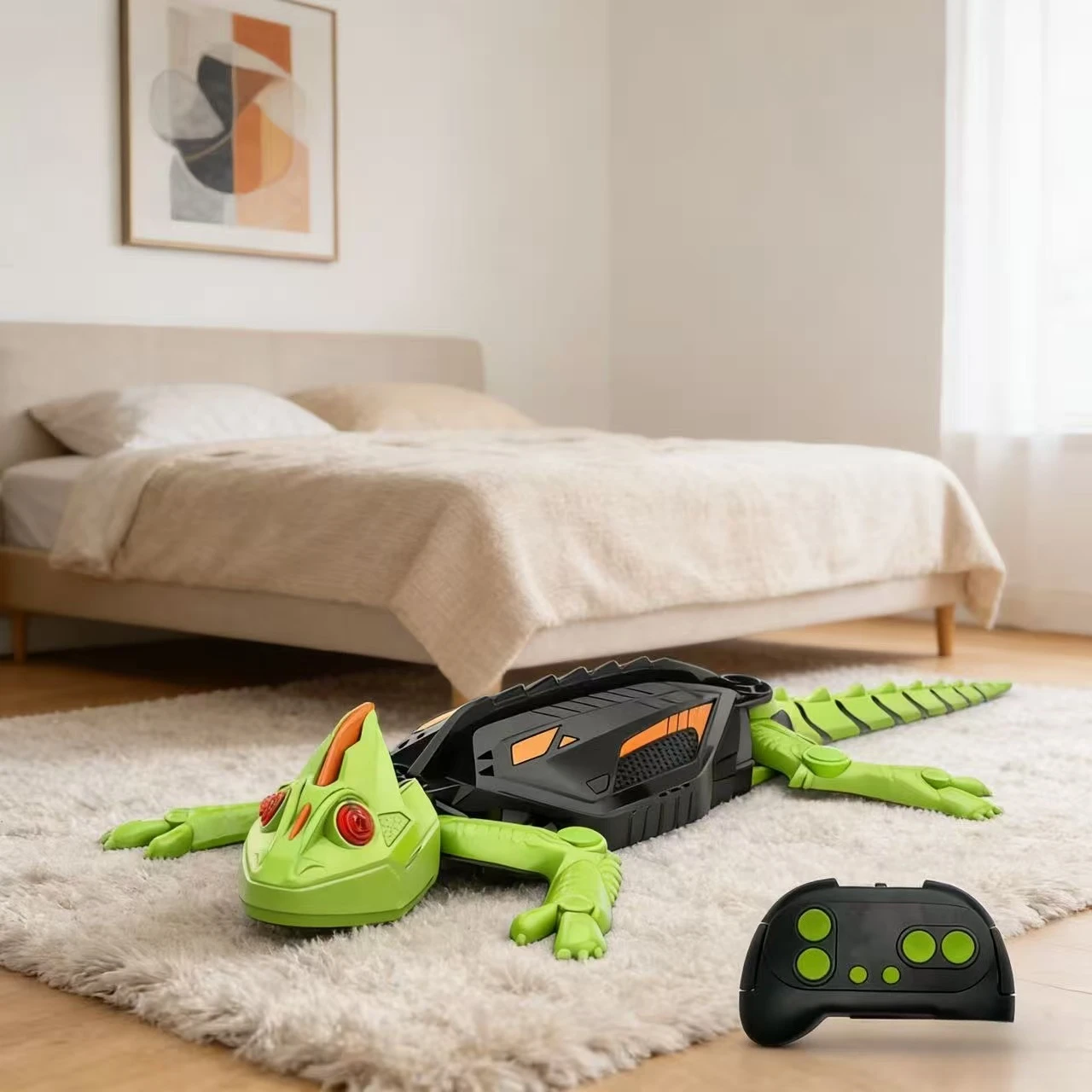 Jouet Robot lézard bionique réaliste RC, Gecko télécommandé pour murs en verre et lisses, décoration de noël