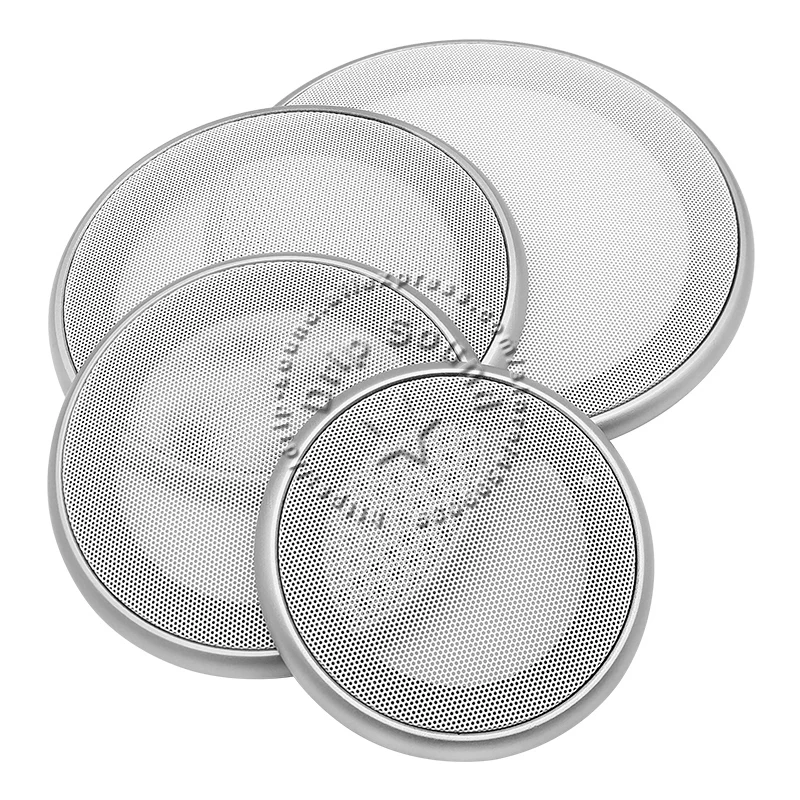 4/5/6.5/8인치 스피커 변환 네트 커버 고급 자동차/가정용 오디오 장식용 원형 메탈 메쉬 그릴 보호 19D
