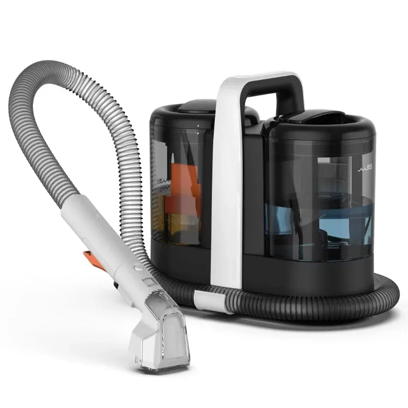 Teppichreiniger, Maschine, Polsterreiniger, tragbar, 450 W, starker Saugpunkt, Stoffstaubsauger für Haustiere, Treppen, Autositz, Couch