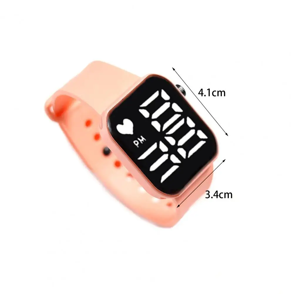 Simple Wrist Watch Waterproof Digital Wristwatch with Button Boy Girl Electronic Watch  Time Display