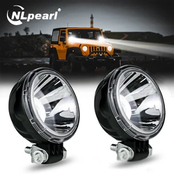 3 Inch Led Work Light Spotlight White Yellow Offroad Light LED Driving Fog Lamp For Car Truck ATV SUV Truck Motorcycle Lights