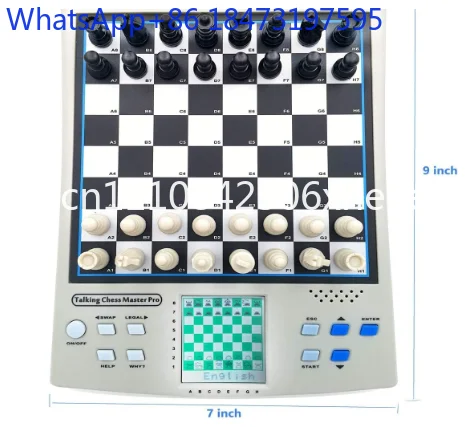 Magnetic Chess Pieces Self Teaching Program Beginners Chess Computer Electronic Board with Talking English