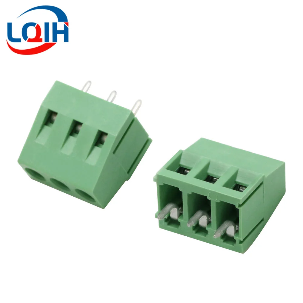 10PCS KF128-2P 3P 2.54 3.5 3.81 5.0 7.5mm Pitch 2 3 Pin Spliceable Plug-in PCB Screw Terminal Block Connector