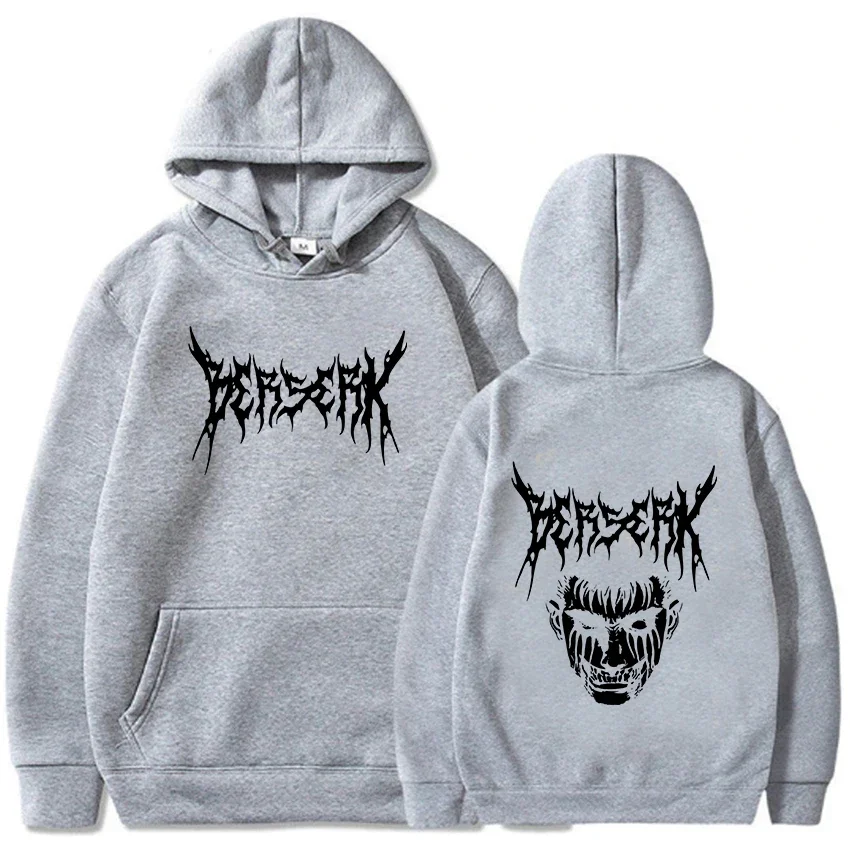 Japan Anime Berserk Guts Harajuku Hoodies Sweatshirt Gothic Autumn Winter Pullovers Fashion Long Sleeve Women Warm Sweatshirts