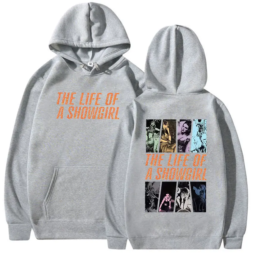A vida de um showgirl álbum 2025 impressão hoodie masculino feminino moda oversized vintage moletom harajuku roupas pulôver hoodies