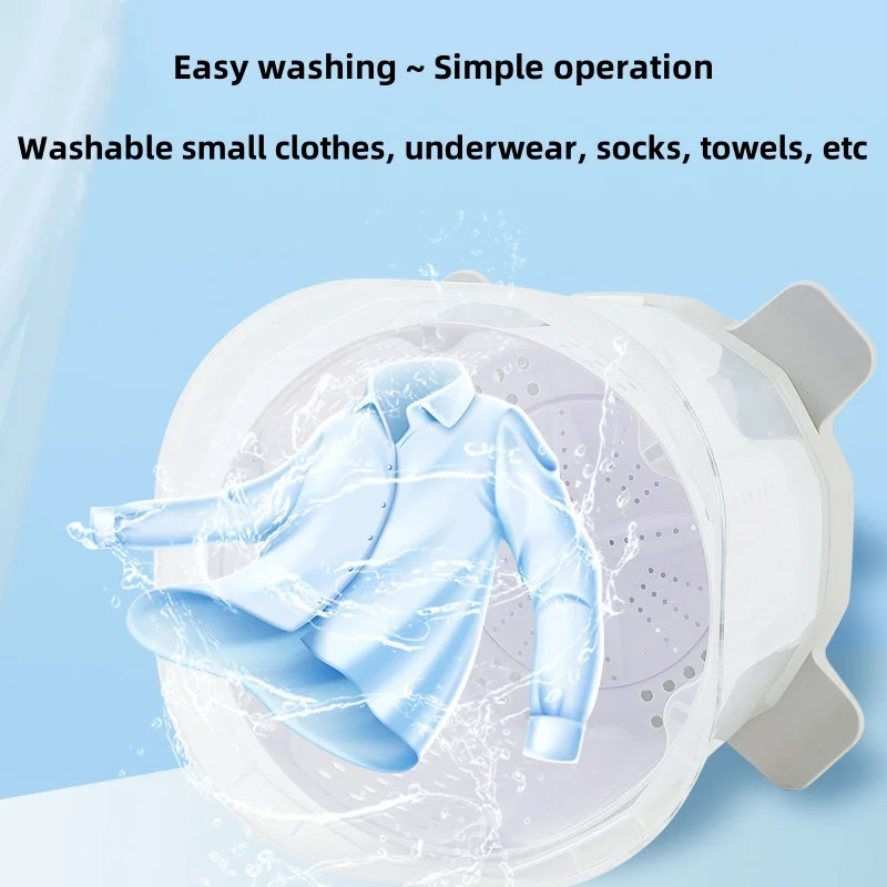 Manual Washing Machines Portable Washing Machine Household Small Dewatering Machine Clothes Cleaning and Dehydration